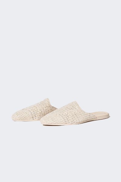 DeFacto Women's Flat Sole Straw Look Slippers D5689Ax24Sm