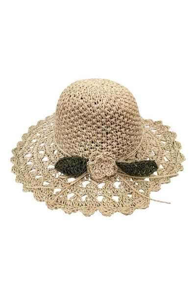 Aware Time Pălărie Fedora din țesătură de paie pentru femei