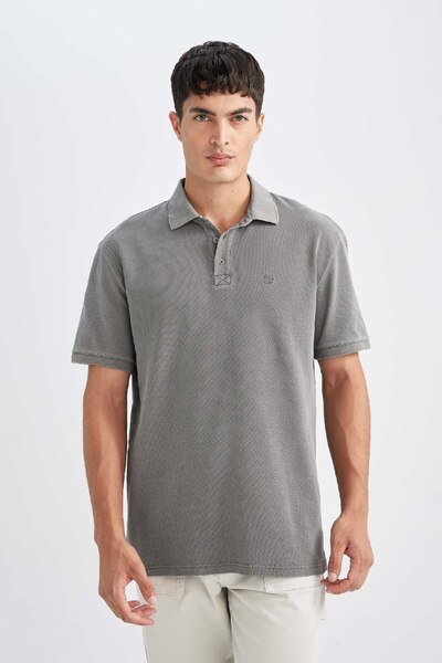 DeFacto Regular Fit Kurzarm-Pique-Polo-T-Shirt – D5992AX24SM