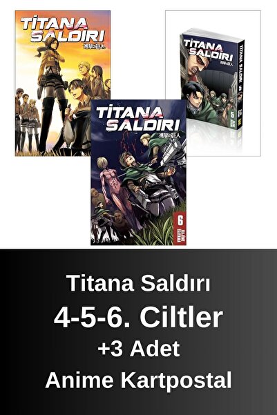 Gerekli Şeyler Titana Saldırı 4-5-6. Ciltler (3 Kitap) | Anime Kartpostallar