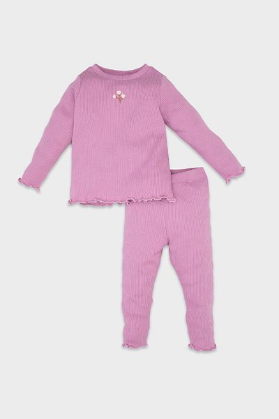 DeFacto Long Sleeve T-Shirt Tights Top and Bottom Set