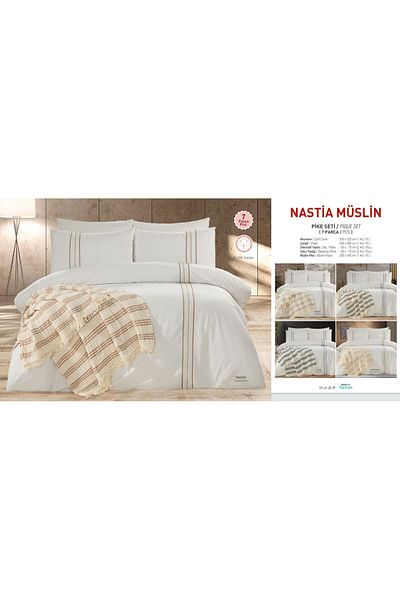Capital Home Capi̇tal Home 7-Piece Pi̇qued Duvet Cover Set
