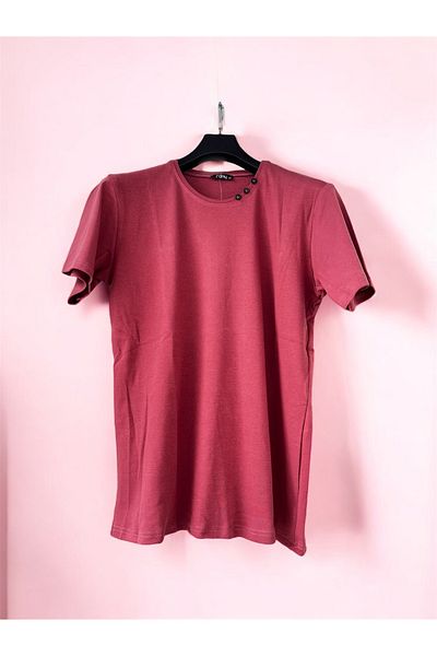 Erdenay Tekstil Κοντό μανίκι Plus Size Mother Body/Μπλούζα/Τ