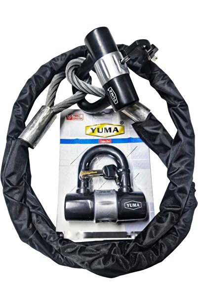 Vi Caro U Bar Kilitli 10 Mm 2 Metre Çelik Halat Motorsiklet Zincir Kilit Scoo...