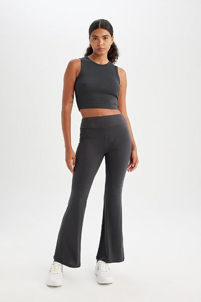 DeFacto Modal Fit Crop Crew Neck Sports Athlete - D6038Ax24Au