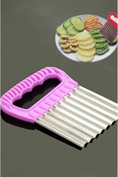 BARENDA قطاعة رقائق البطاطس على شكل موجة - جهاز تقطيع وتقطيع مسنن