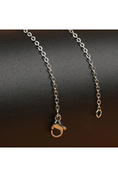 MRK 316l Paslanmaz Çelik 45cm Gümüş Zincir Kolye