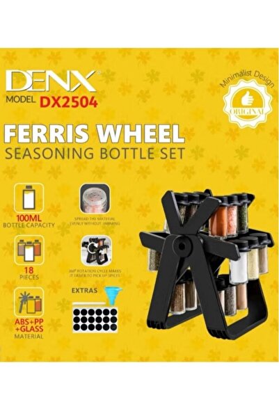 Denx 18-Container Revolving Spice Rack