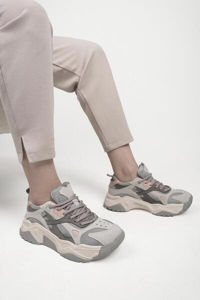 Stilbagshoes SONİA İTHAL ÖZEL SERİ KADIN SPOR AYAKKABI 65137 MAVİ MULTİ PUDRA