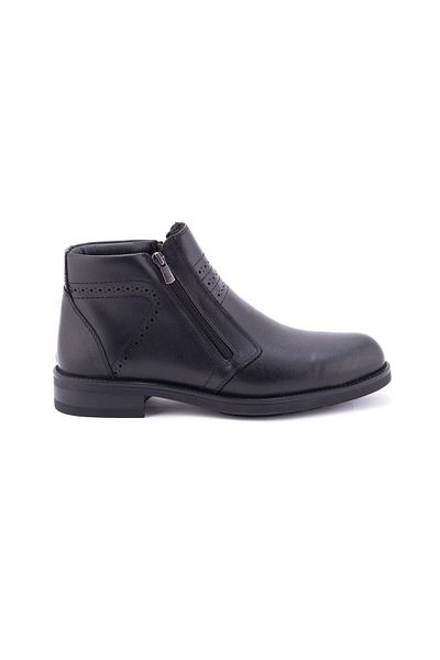 Forelli 36255 Ανδρικές μπότες από γνήσιο δέρμα Piel Black