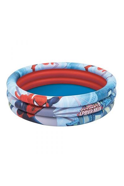 BESTWAY Bestway Spiderman Inflatable 3-Ring Pool 48x12 inch 98018