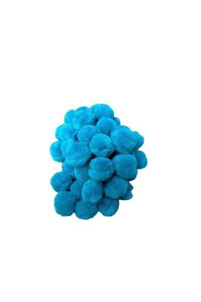 Yumuşakkeçe Handmade Merino Wool Pompom – 3 cm (25 Pieces, Soft & Natural