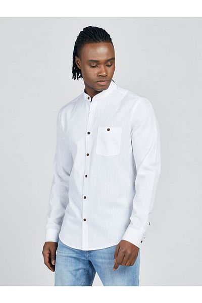 Loft Regular Fit White Men's Shirt Lf 2014781