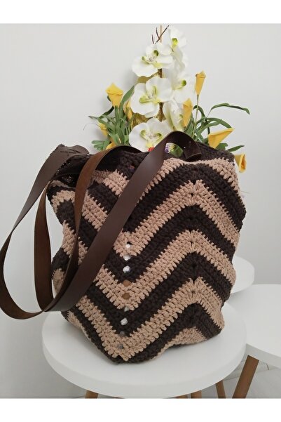 8 Ekim Tasarım Atölyesi Knitted Tulip Bohemian Bag