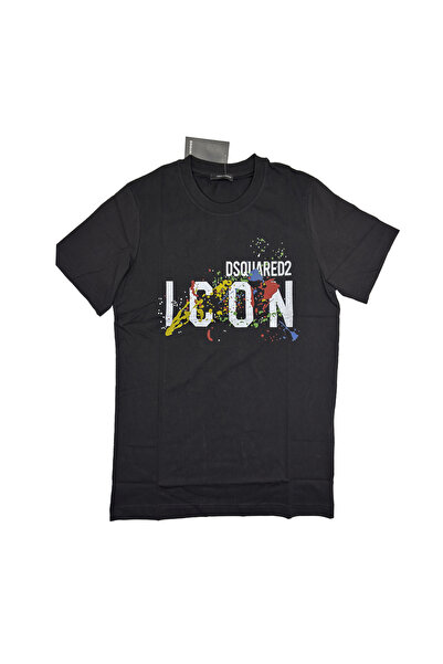 BEYAZTOPTAN Tricou unisex negru imprimat, model de bază