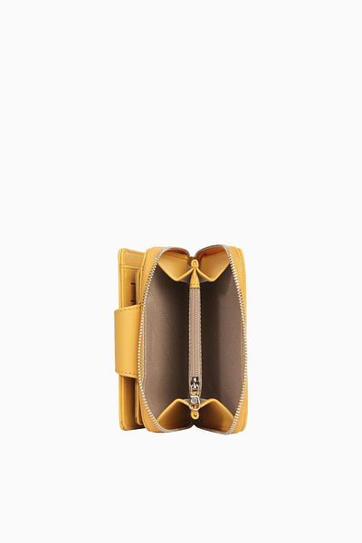 CENGİZ PAKEL Women's Small Size Wallet/Portfolio Mustard 65386