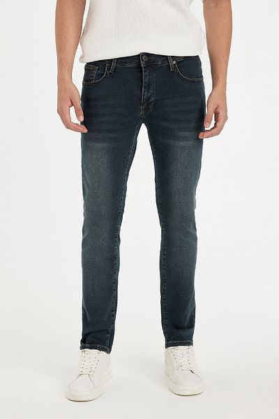DeFacto Pedro Slim Fit - Skinny Fit κανονικό τζιν παντελόνι μέσης C5682AX24AU
