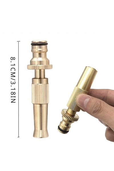 NZB Adjustable Metal Irrigation Head |   Yellow Color Hose |   Disconnect with Connection Apparatus |   Plug Garden Car |   Washing