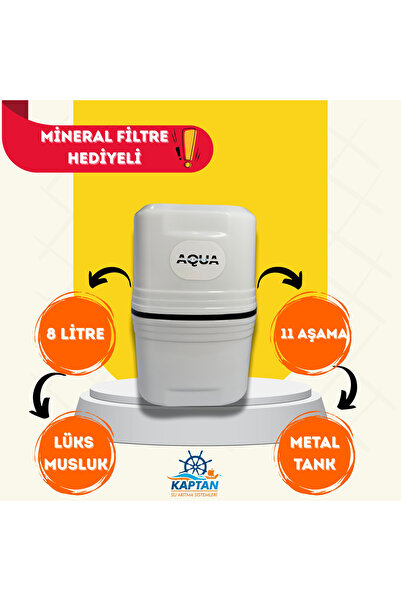 Su Arıtma Cihazı 8L (Renk Değişiklik Gösterebilir)