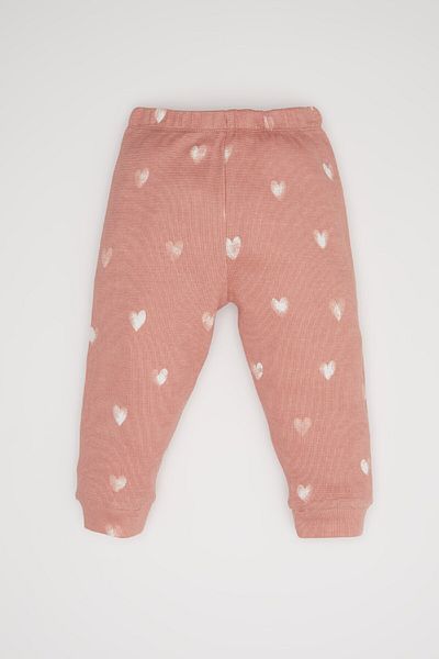 DeFacto Baby Mädchen Herz gemustert Langarm Waffel 2 Stück Pyjamas Set D6797A5NS