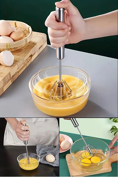 BEYZANA Automatic Manual Beater with Steel Press