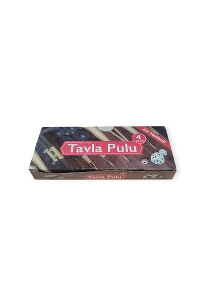 ALAY Ticaret Plastic Backgammon Piece No:4 (3,5X3,5Cm) with Dice Gift