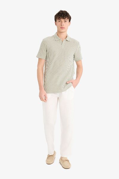 DeFacto Regular Fit Striped Short Sleeve Polo T-Shirt D7248Ax25Sp