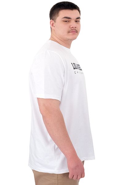 ModeXL Ανδρικό μπλουζάκι με στάμπα Mode XL Plus Size Los Angeles U25031 Λευκό