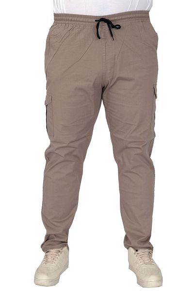 ModeXL Large Size Mode XL Cargo Jogger Stone Color Milan 21912