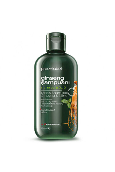 Greenlabel Ginseng ve Nane Yağı Erkek Şampuanı 400 ml