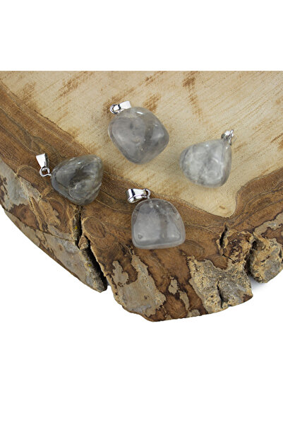 Prestij Boncuk قلادة على شكل طبلة من حجر إيوليت الطبيعي