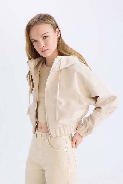 DeFacto Waterproof Hooded Zippered Coat D5776Ax25Sp