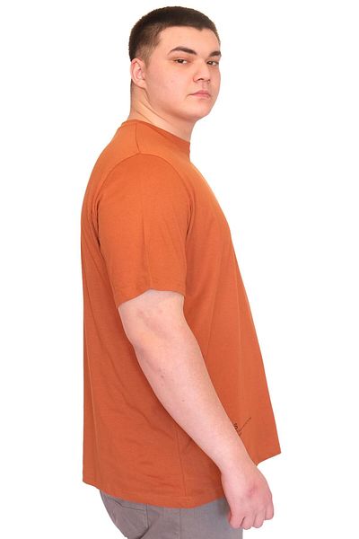 ModeXL Ανδρικό μπλουζάκι XL Plus Size Crew Neck U25011 Κανέλα