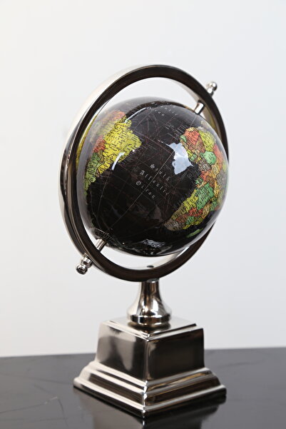 imsaconcept Metal Ayaklı Dünya Küre Küçük Boy ( Dekoratif, Ev ve Ofis Dekoras...