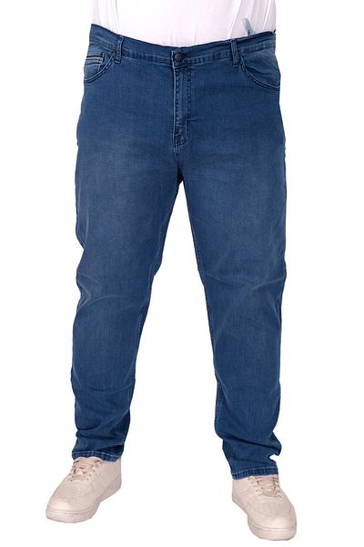 ModeXL Plus Size Mode XL Pants Denim Stripe Nova 22908 A.Blue