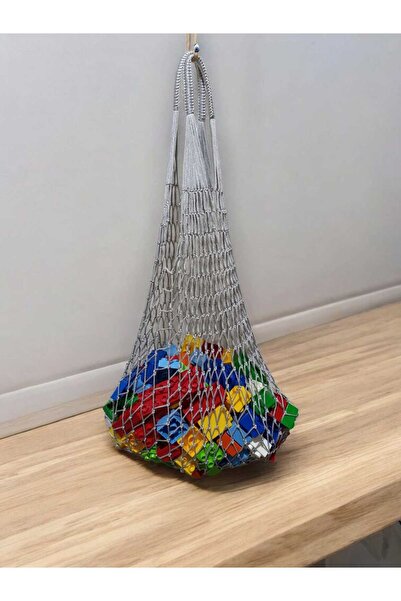 sjs ahşap Alışveriş Filesi örgü