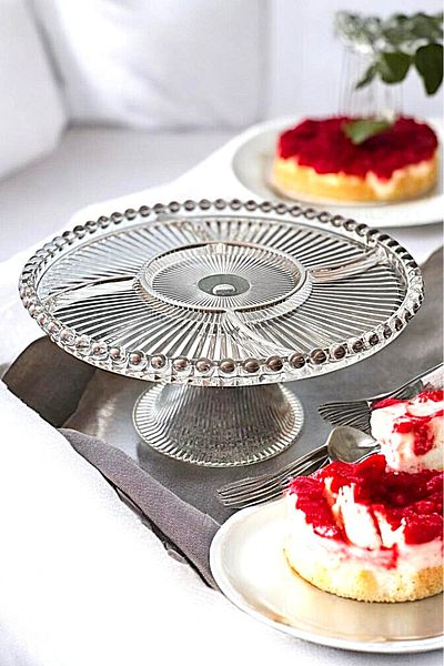 WuuQ 5-Section Platinum Presentation Stand with Glass Legs – Stylish and Functional Presentations -26 cm