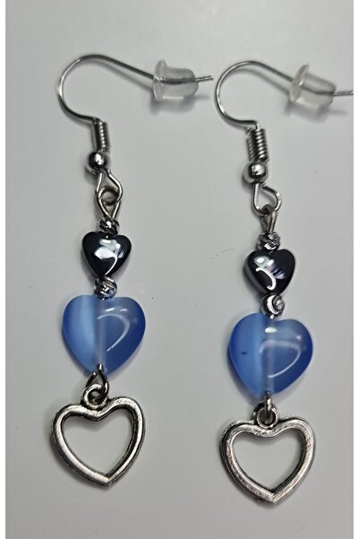 QUVARS SHOP Kalpli Doğal Taş Küpe