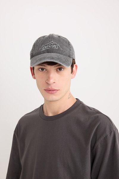 DeFacto Men's Embroidered Jean - Cap Hat Z3444Az25Sm