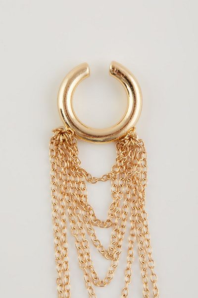 DeFacto Damen Ohrhänger Gold Knorpel D6399AXNS