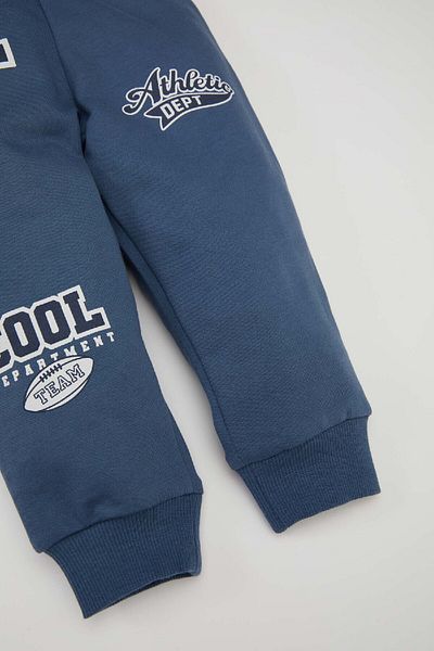 DeFacto Pantaloni de sport cu talie elastică imprimați pentru bebeluși D5772a524wn