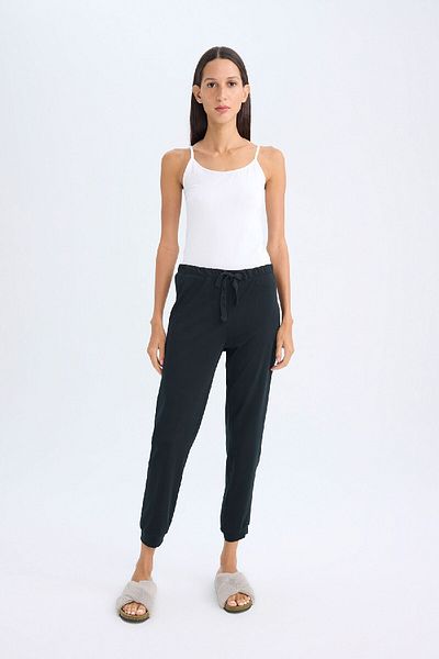 DeFacto Fall in Love Pantaloni de pijama cu picior elastic cu talie cu șireturi B6210AX24AU