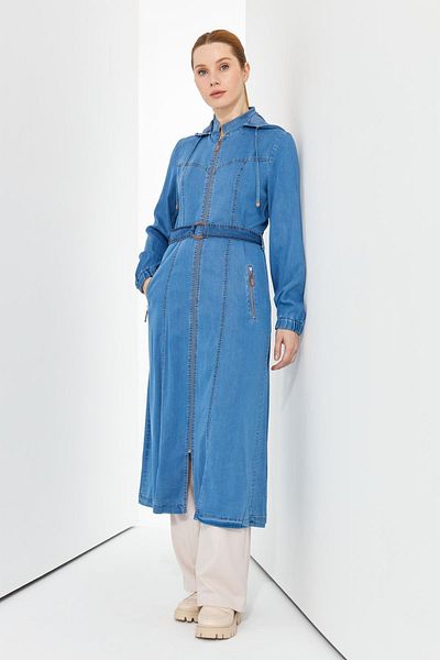 Doque Blugi subțiri Jumătate pardesiu Araboy Cap Wearcoat Summer 54038