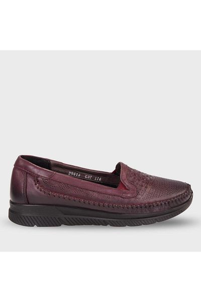 Forelli 29413 Pantofi de damă din piele naturală roșu Claret