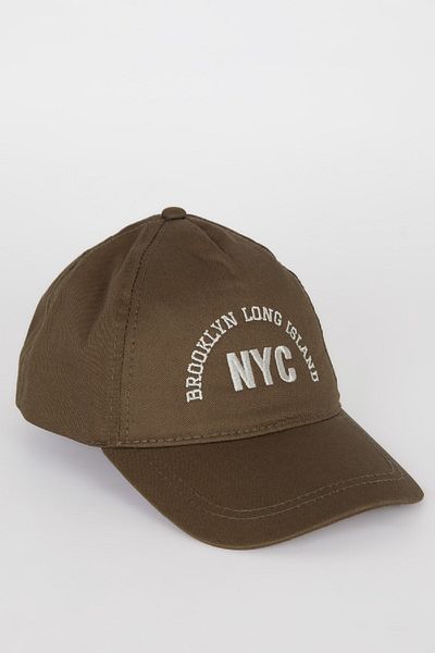 DeFacto Boy's Embroidered Cotton Cap Hat B7904A825Sm