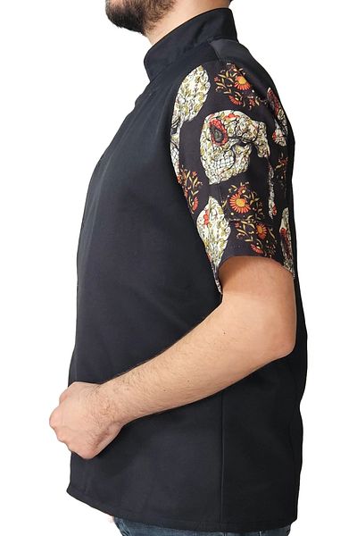 Ant Rotagrup Üniforma ve İş Elbiseleri Uniğenli Chef Jacket - Leaf Short Sleeve Summer Patterned