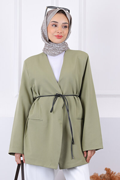 İmajButik Μπουφάν με επένδυση χακί