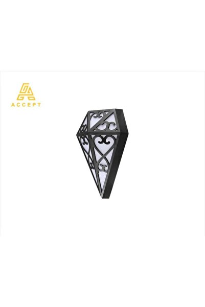 ACCEPT 20W Outdoor Wall Lamp with Distinctive Diamond Design, White Light Color