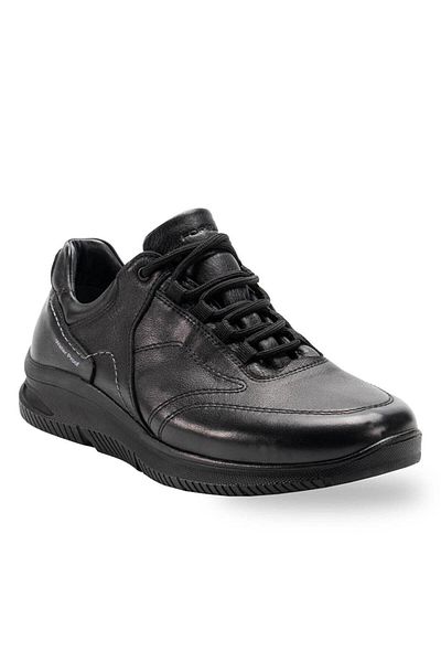 Forelli 46115-G Proof Black Pantofi impermeabili pentru bărbați din piele naturală