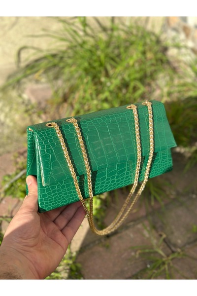 Handley Geantă pentru rochie de seară pentru femei cu curea cu lanț, design e...